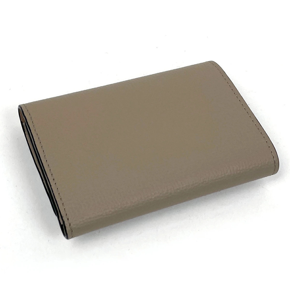 Loewe Anagram Wallet Beige Trifold Cream Leather Tan Cream